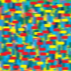 Pointillisme horizontal bleu, 2019