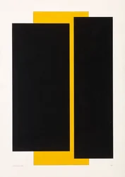 Noir sur jaune, 2022