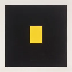 Rectangle jaune sur noir