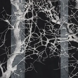 Motif « Branches argentées »