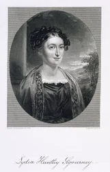 Lydia Huntley Sigourney, gravée par Burt