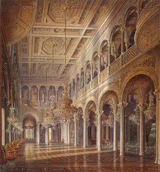 Intérieurs du Petit Ermitage, La Salle du Pavillon