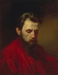 Portrait du peintre Vyacheslav Grigoryevich Schwarz 1838-1869, 1870