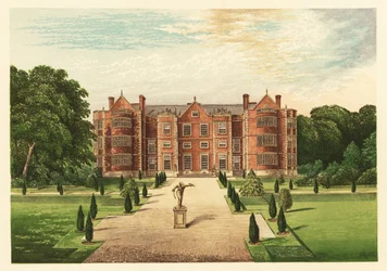Burton-Agnes Hall, Yorkshire, Angleterre. 1880 (gravure)