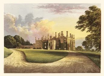 Maison Eggesford, Devon, Angleterre, 1880 (gravure)