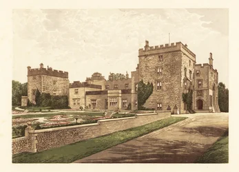 Château de Muncaster, Cumbria, Angleterre (gravure)