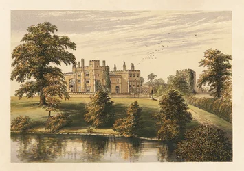 Château de Ripley, Yorkshire, Angleterre, 1880