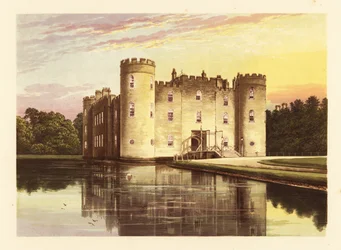 Château de Shirburn, Oxfordshire, Angleterre, 1880