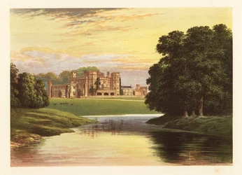 Château de Sundorne, Shropshire, Angleterre (gravure)