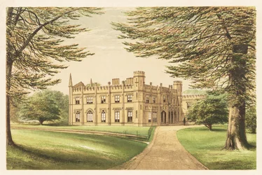 Thrybergh Park, Yorkshire, Angleterre. 1880 (gravure)