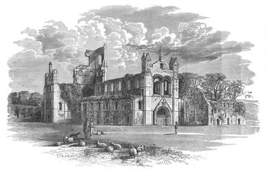 Depuis le nord-ouest, abbaye de Kirkstall, vers 1880, 1897