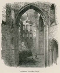 Abbaye de Kirkstall, transept, vue vers le nord