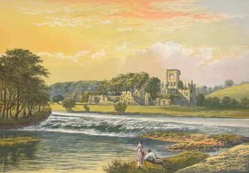 Abbaye de Kirkstall, vers 1880, 1897