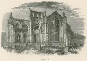 Abbaye de Melrose, vue de l