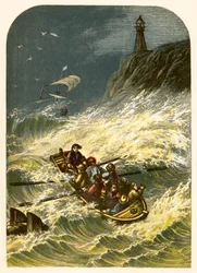 Robinson Crusoé quitte la maison et fait naufrage