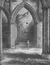 Sacristie, Abbaye de Rievaulx, vers 1880, 1897