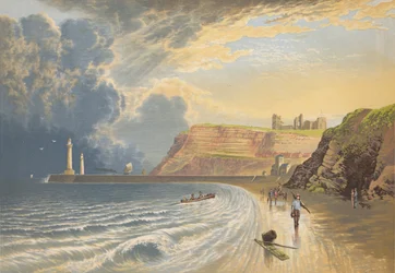 Abbaye de Whitby, vers 1880