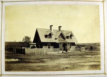 Maison du colonel Bullock, commerçant indien, Fort Laramie, 1868