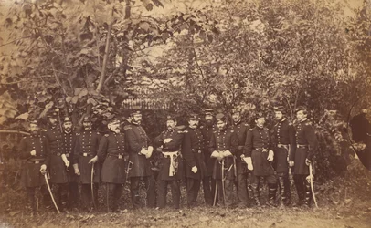 Général McClellan et son état-major, ca. 1863