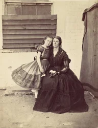 Mme Greenhow et sa fille, emprisonnées dans l