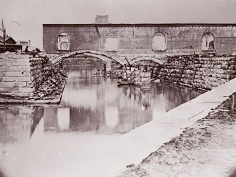 Ruines près du bassin du canal, Richmond, 1865