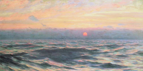 Coucher de soleil, v. 1900