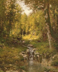 Étang dans les bois, 1880