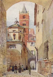 Albenga, Tour de la Cathédrale et Baptistère