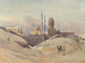 La Citadelle, Le Caire, dans une tempête de sable