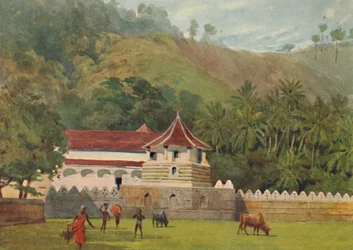 Le Temple de la Dent, Kandy - Extérieur, vers 1880 1905