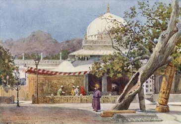 Le Tombeau de Khwajah Muin-ud-Din Chisti, dans le Dargah, Ajmere