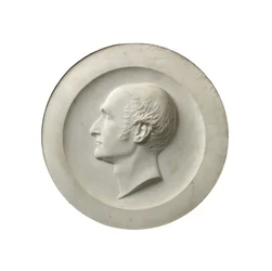 Portrait de profil du Révérend Dr Henry Wellesley, 1856 (marbre de Carrare)