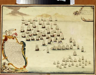 La bataille navale du détroit de Kertch (Ukraine) le 19 juillet 1790