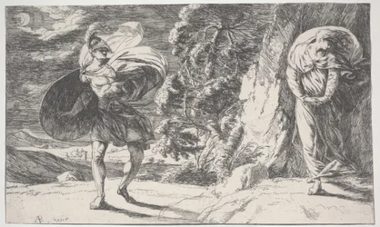 Fingal rencontre Carbon Carglass, première impression vers 1773 (eau-forte)