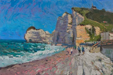 Les falaises ensoleillées d