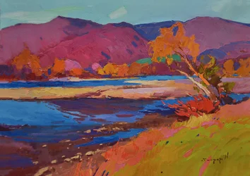Une rivière aux couleurs chatoyantes en automne