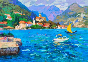 Une baie côtière pleine de vie