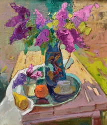 Petit-déjeuner « Lilac » haut en couleur