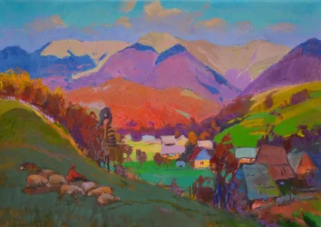 Un village de montagne plein de vie
