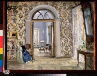 La salle de réception du manoir Belkino de la famille Obninski