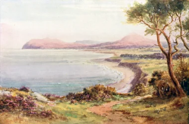Baie de Killiney et Bray Head (lithographie couleur)