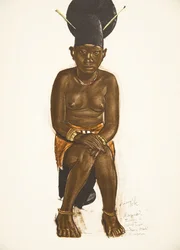 Napudre, femme de Tuba (Niangara) Haut Ouelle, de Dessins et Peintures d