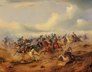 Une scène de la révolution hongroise de 1848-1849, vers 1850