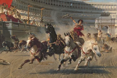 La Course de chars (détail)