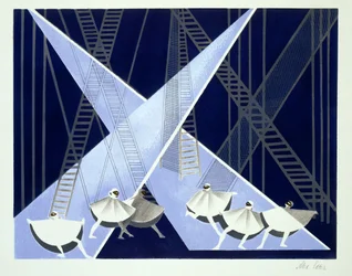Décor de scène pour un ballet, illustration de 
