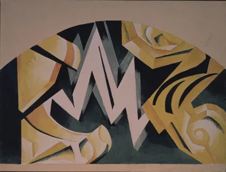 Décor de scène pour la pièce Roméo et Juliette de W. Shakespeare, 1921