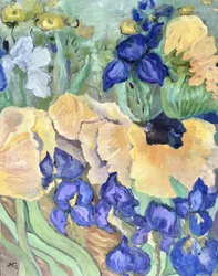 Jardin fleuri et coloré