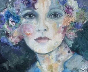 Regard floral rêveur