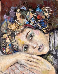 Une femme au charme floral