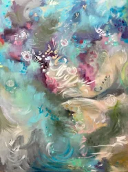 Une cascade florale éthérée